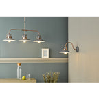 LID0339 Liden 3 Light Bar Pendant Graphite Copper