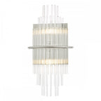 LUK0950 Lukas 2 Light Wall Light Polished Chrome Glass
