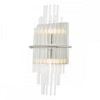 LUK0950 Lukas 2 Light Wall Light Polished Chrome Glass