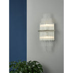 LUK0950 Lukas 2 Light Wall Light Polished Chrome Glass