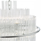 LUK1750 Lukas 13 Light Pendant Polished Chrome Glass