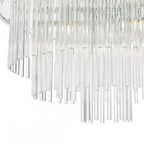 LUK1750 Lukas 13 Light Pendant Polished Chrome Glass