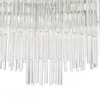 LUK1750 Lukas 13 Light Pendant Polished Chrome Glass