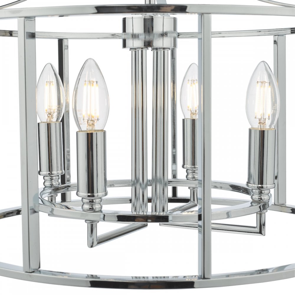 MYK0450 Myka 4 Light Pendant Polished Chrome