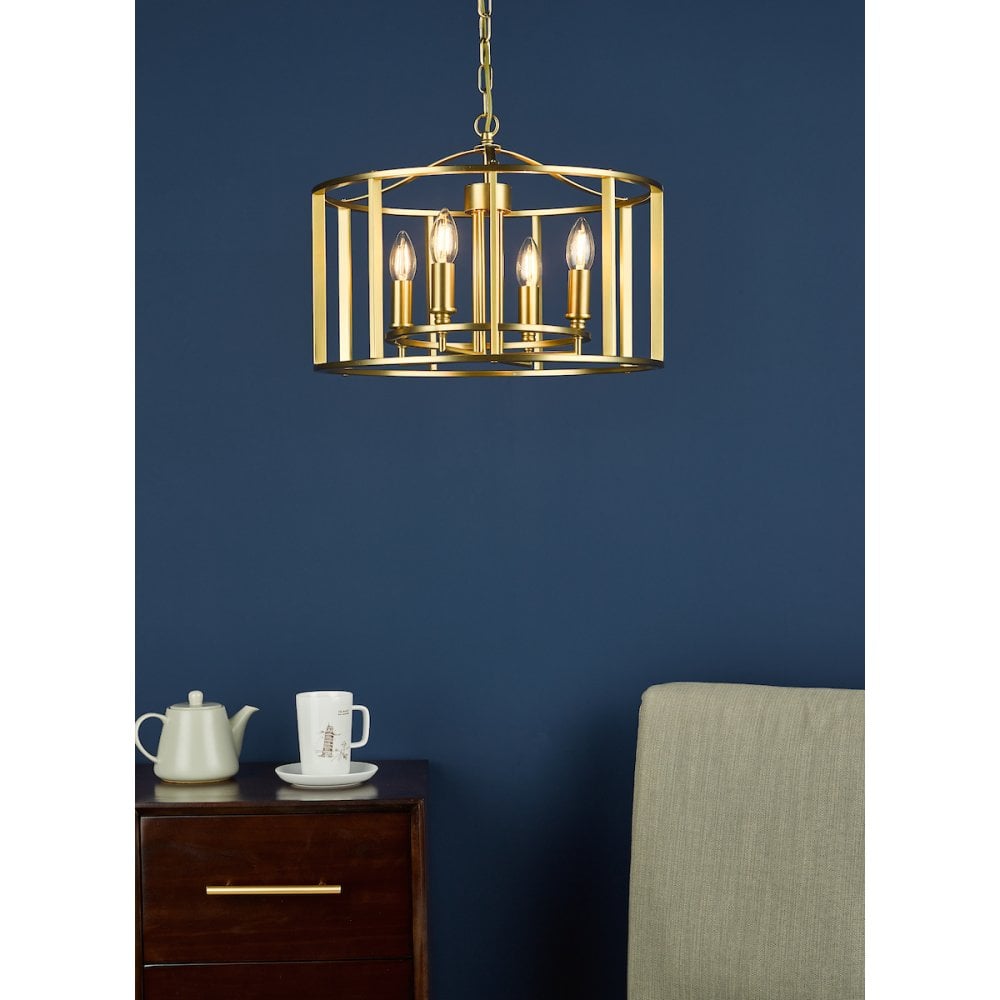 MYK0450 Myka 4 Light Pendant Polished Chrome