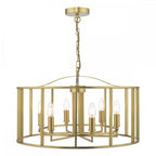 MYK0663 Myka 6 Light Pendant Brushed Bronze