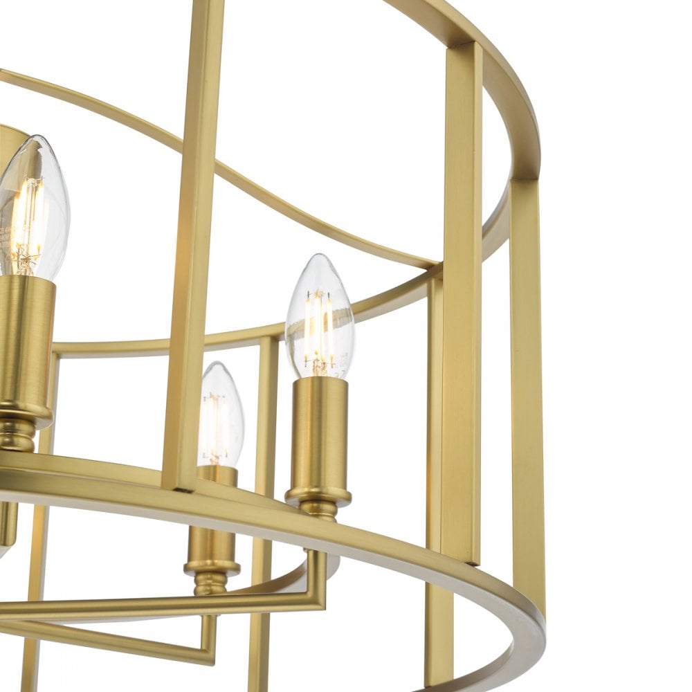 MYK0663 Myka 6 Light Pendant Brushed Bronze