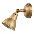 NAT0742 Nathaniel 1 Light Single Spotlight Aged Brass (S)