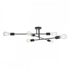 NEV6422 Neve 6 Light Flush Matt Black