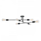 NEV6422 Neve 6 Light Flush Matt Black