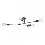 NEV6422 Neve 6 Light Flush Matt Black