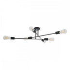 NEV6422 Neve 6 Light Flush Matt Black