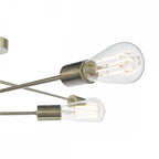 NEV6475 Neve 6 Light Flush Antique Brass