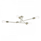NEV6475 Neve 6 Light Flush Antique Brass