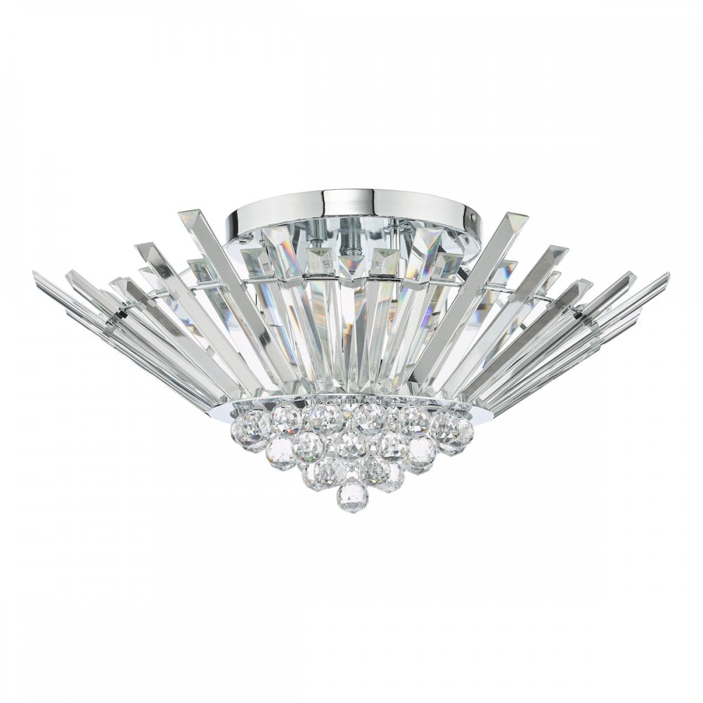 NIM5050 Nimbus 5 Light Flush Polished Chrome Crystal