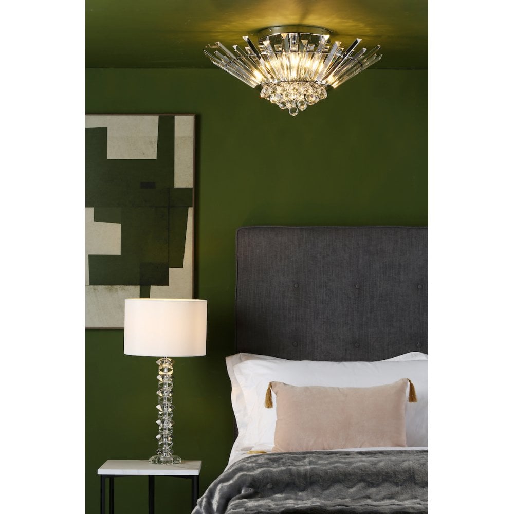 NIM5050 Nimbus 5 Light Flush Polished Chrome Crystal