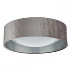 NYS5037 Nysa 2 Light Flush Velvet Mink Shade 40Cm (S)