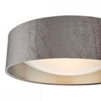 NYS5037 Nysa 2 Light Flush Velvet Mink Shade 40Cm (S)