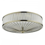 OSL5075 Oslo 3 Light Flush Ceiling Light Antique Brass