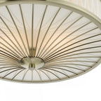 OSL5075 Oslo 3 Light Flush Ceiling Light Antique Brass