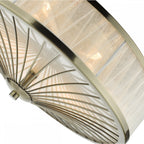 OSL5075 Oslo 3 Light Flush Ceiling Light Antique Brass
