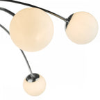 PUG6450 Puglia 6 Light Semi Flush Ceiling Light Polished Chrome Opal Glass