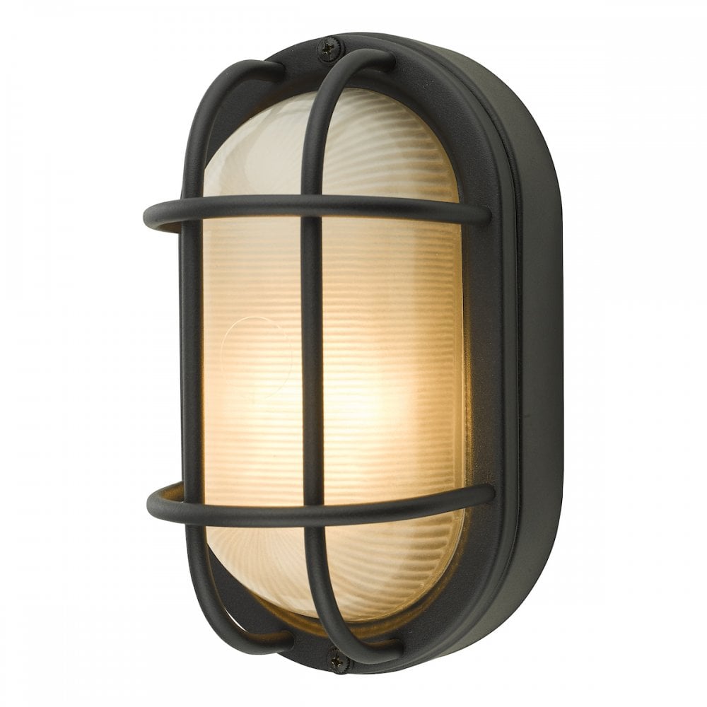SAL5222 Salcombe Small Outdoor Wall Light Matt Black IP44