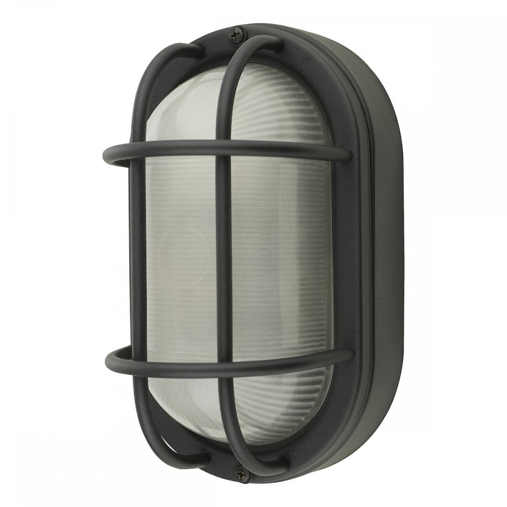 SAL5222 Salcombe Small Outdoor Wall Light Matt Black IP44