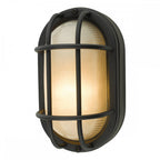 SAL5222 Salcombe Small Outdoor Wall Light Matt Black IP44
