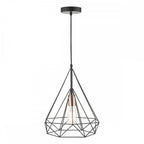 SWO0122 Sword 1 Light Single Pendant Black and Copper