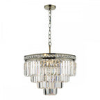VYA0475 Vyana 4 Light Pendant Antique Brass Crystal