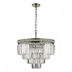 VYA0475 Vyana 4 Light Pendant Antique Brass Crystal