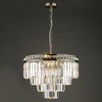 VYA0475 Vyana 4 Light Pendant Antique Brass Crystal