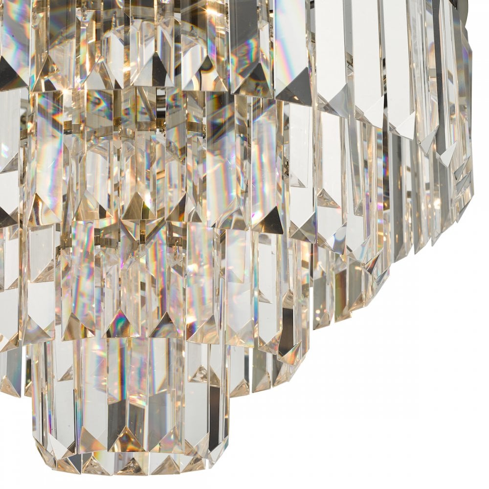 VYA0475 Vyana 4 Light Pendant Antique Brass Crystal