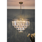 VYA0475 Vyana 4 Light Pendant Antique Brass Crystal