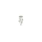 NL90529 Washington 12 Light Pendant Polished Chrome, Clear, Amber & Smoked Glass