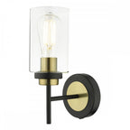 ABE0754 Abel Wall Light Satin Black & Gold