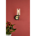 ABE0754 Abel Wall Light Satin Black & Gold