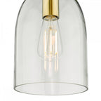 ARC0163 Archie Pendant Satin Bronze Glass