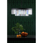 CEL0822 Celeus 8 Light Chandelier Anthracite & Crystal