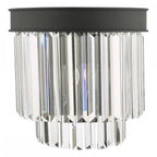 CEL0922 Celeus 2 Light Wall Light Anthracite & Crystal