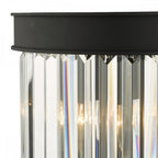CEL0922 Celeus 2 Light Wall Light Anthracite & Crystal