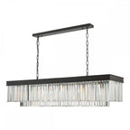 CEL6422 Celeus 6 Light Bar Pendant Anthracite & Crystal