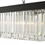CEL6422 Celeus 6 Light Bar Pendant Anthracite & Crystal