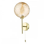 COH0735-11 Cohen Wall Light Polished Gold Champagne Glass