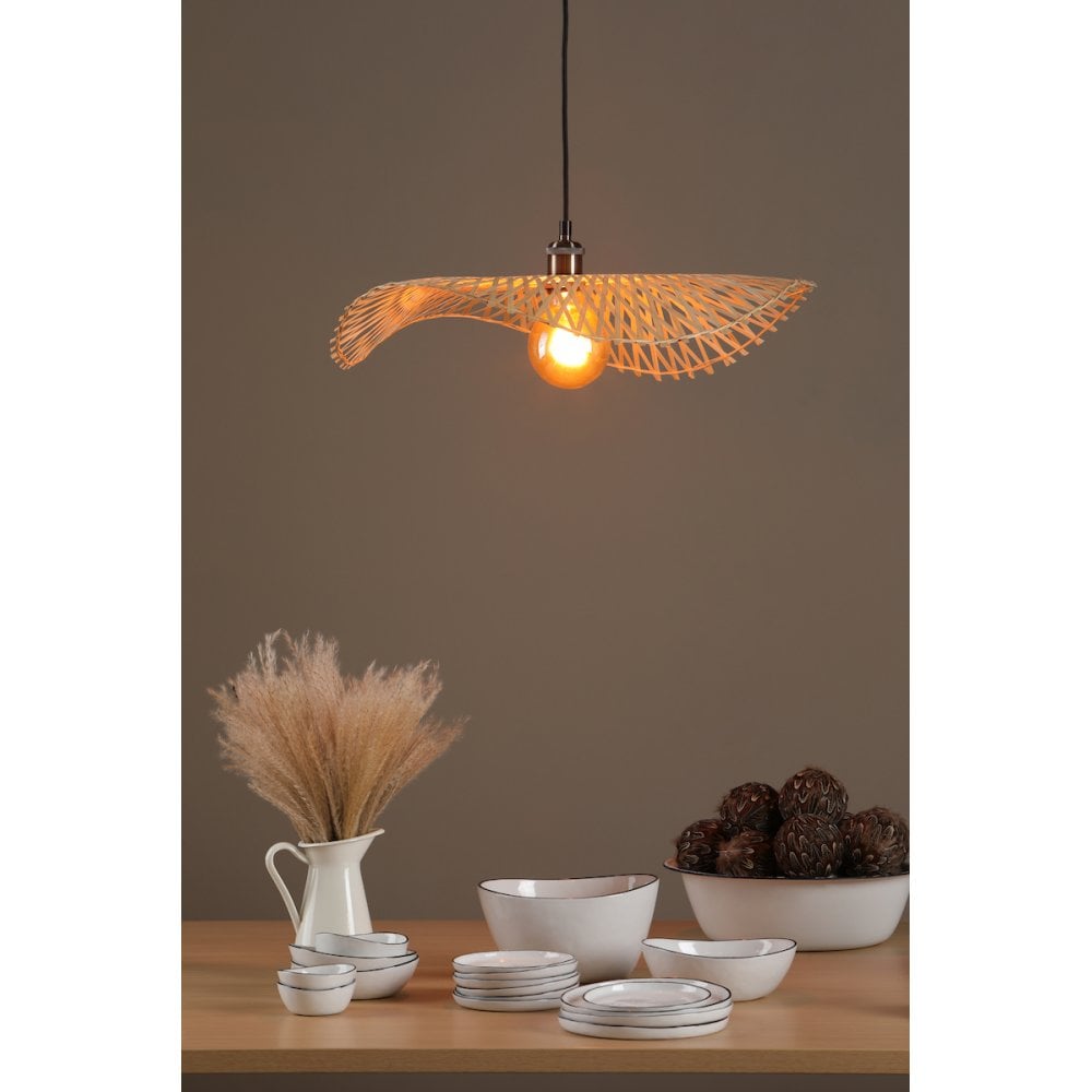 DEJ6529 Deja Easy Fit Pendant Natural Rattan