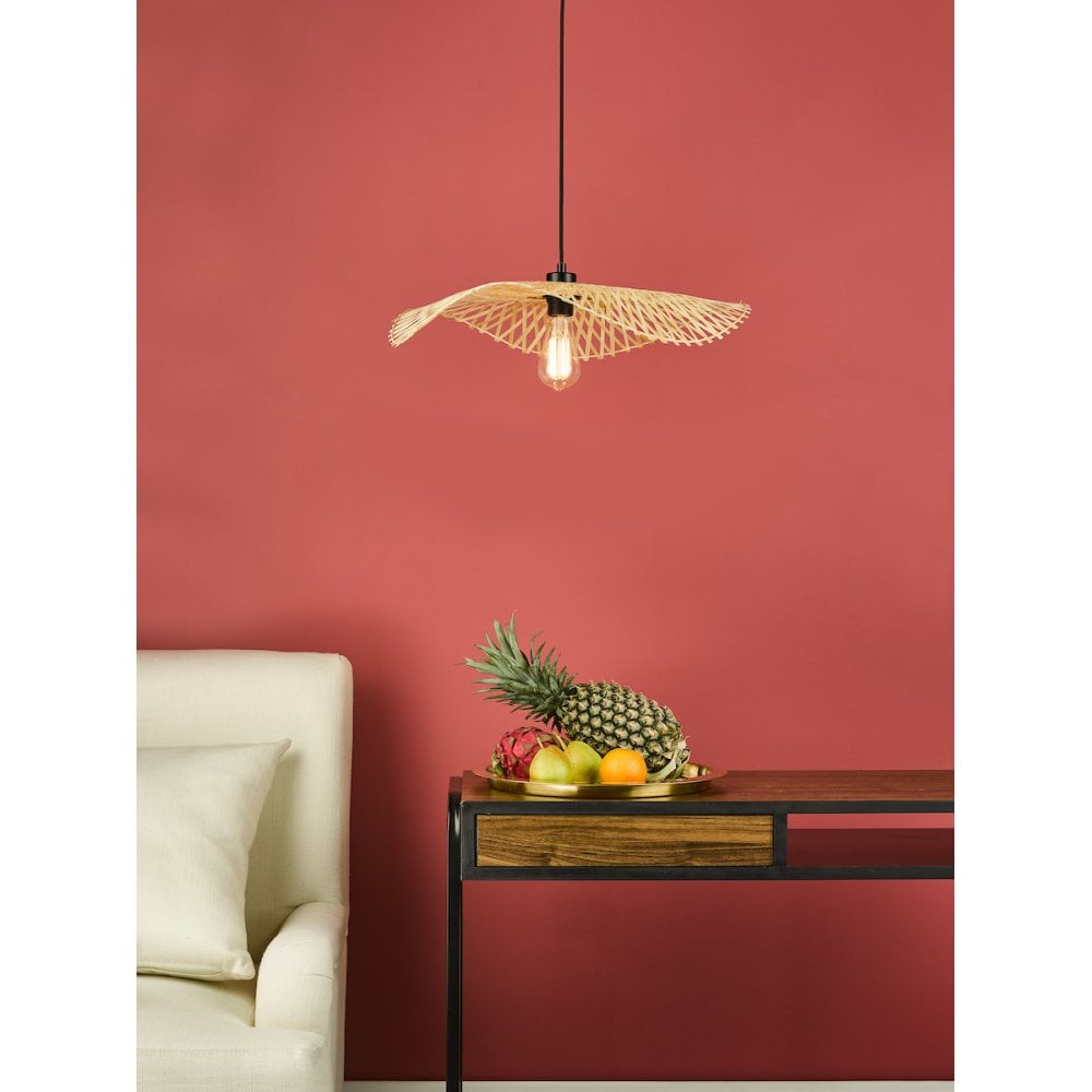 DEJ6529 Deja Easy Fit Pendant Natural Rattan