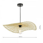 DEJ6529 Deja Easy Fit Pendant Natural Rattan