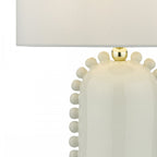 DOL4202 Dolce Table Lamp White Ceramic With Shade