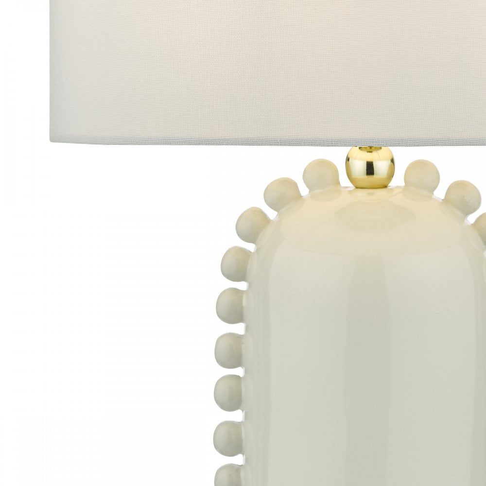 DOL4202 Dolce Table Lamp White Ceramic With Shade